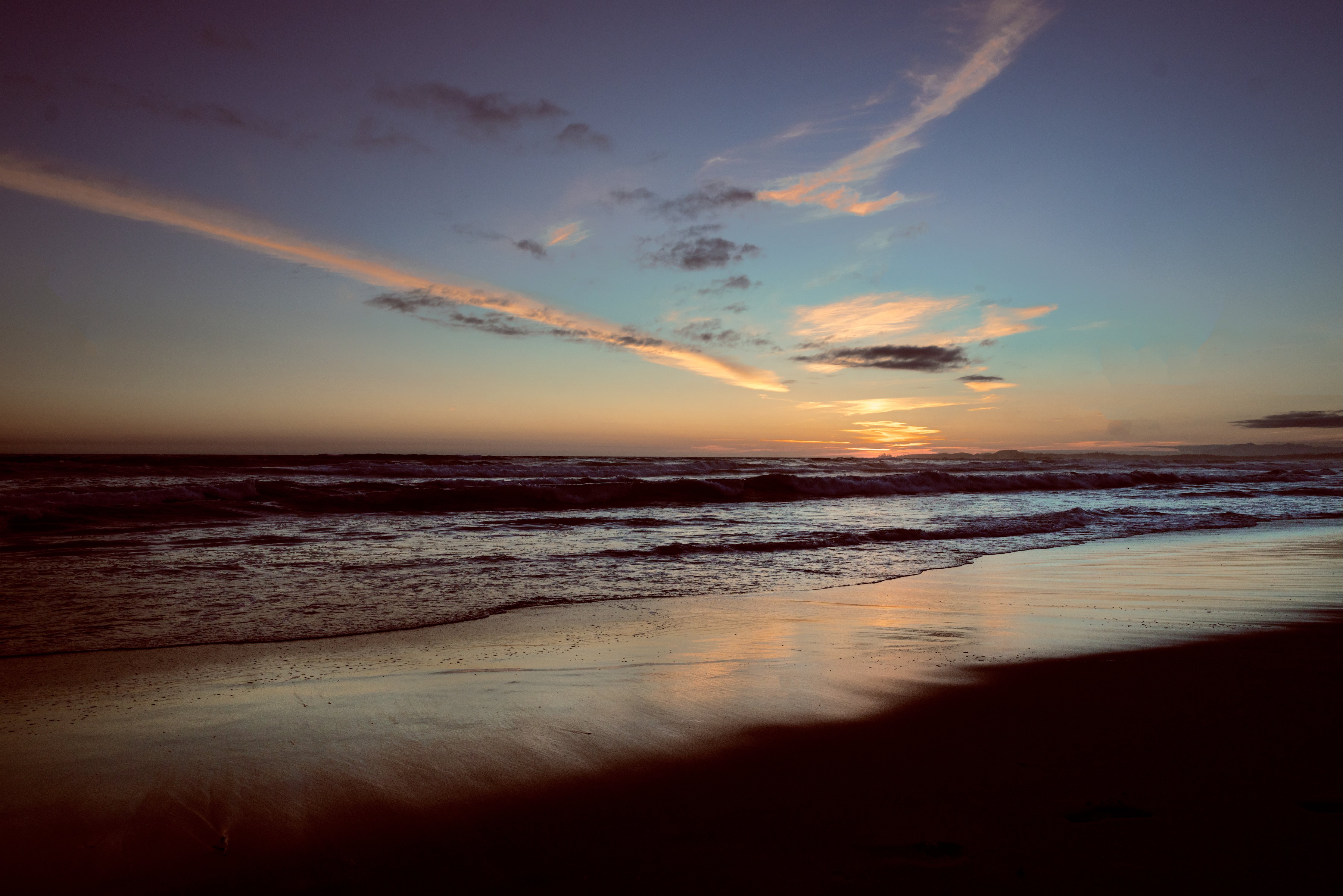 Beach at Sunset by Nicole De Khors