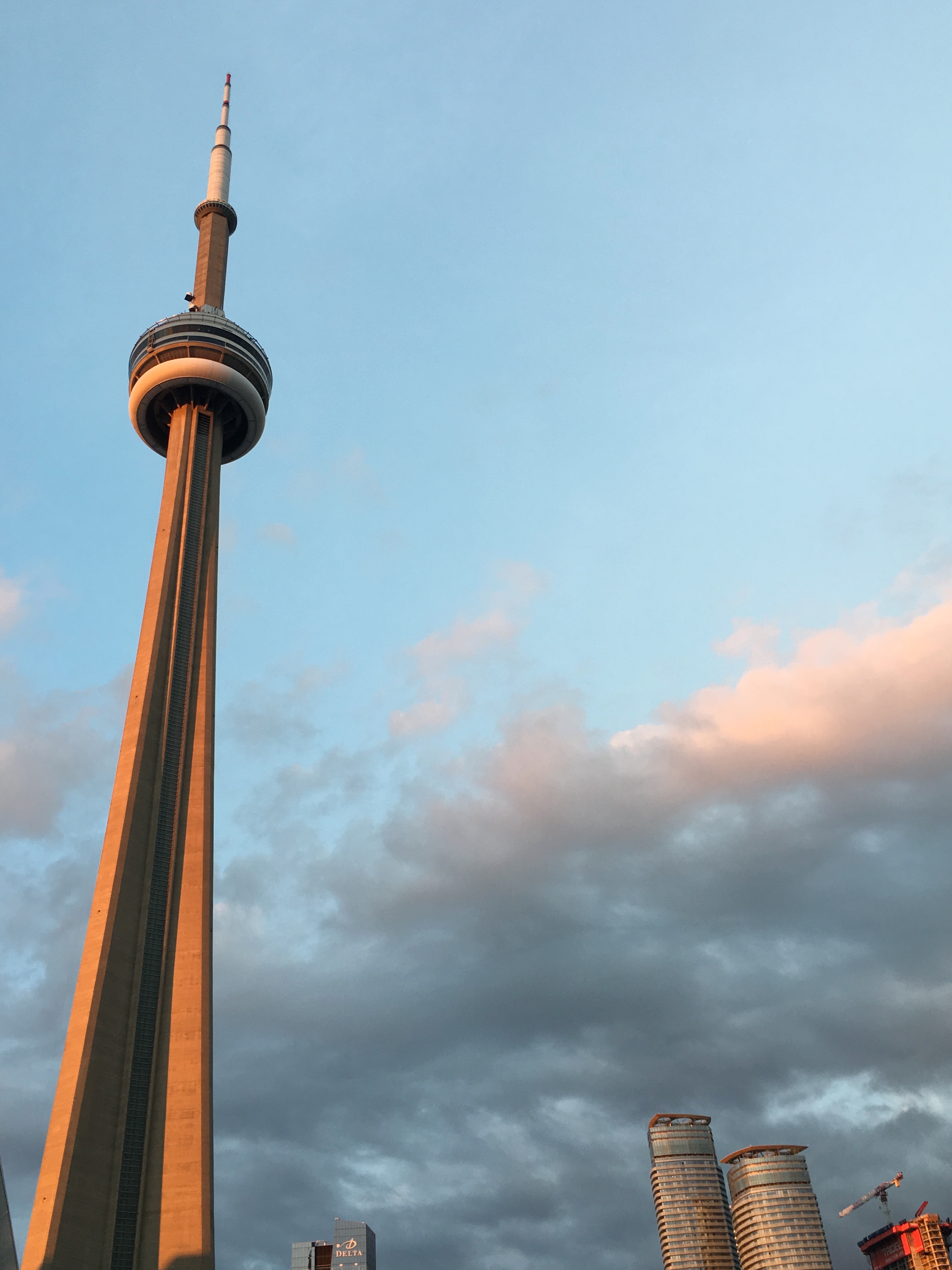 The CN Tower at dusk
